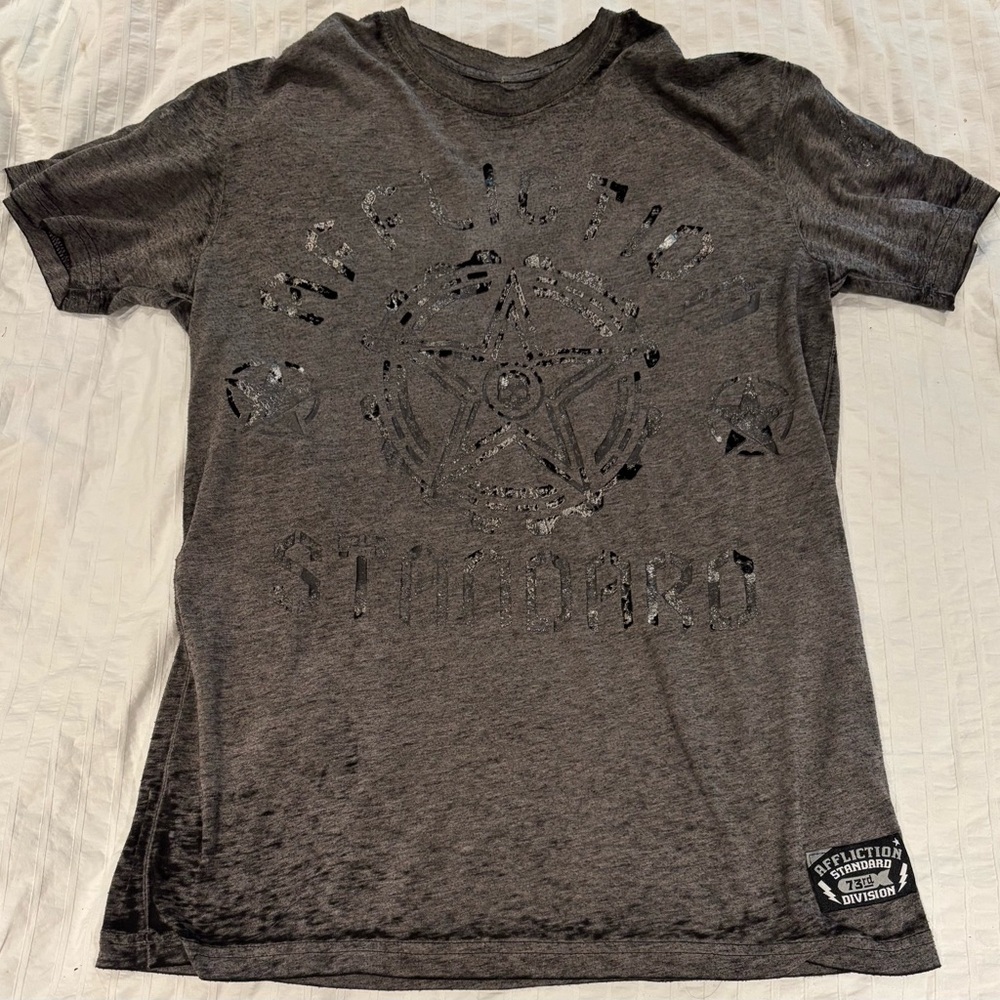 Vintage Women’s Affliction T-Shirt Size M - Well Worn No Holes 18” Pit To Pit